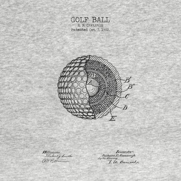 GOLF BALL patent by Dennson Creative